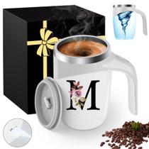 Caneca de café com agitação magnética MNZZ em aço inoxidável USB Caneca de café com agitação magnética MNZZ em aço inoxidável USB
