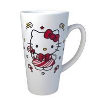 Caneca de café com leite em cerâmica Silver Buffalo Sanrio Hello Kitty 480 ml Caneca de café com leite em cerâmica Silver Buffalo Sanrio Hello Kitty 480 ml