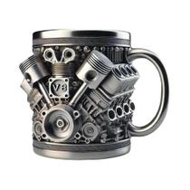 Caneca De Café Com Tema De Motor 3D V6 V8 De Grande Capacidade, Caneca Divertida Feita À Mão Para