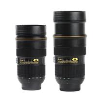 Caneca De Café De Aço Inoxidável Branca E Preta Com Tampa, Copo Com Lente De Câmera De Plástico, Caneca De Café De Aço Inoxidável Branca E Preta Com Tampa, Copo Com Lente De Câmera De Plástico,