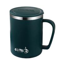Caneca De Café De Aço Inoxidável Com Isolamento Duplo De 480ml, Copo Térmico Portátil Com Tampa E
