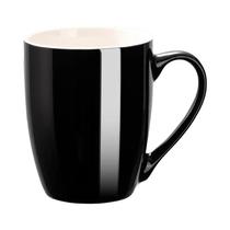 Caneca De Café De Cerâmica Grande 350ml Micro-ondável Preto Vermelho Para Latte Chá Cappuccino Cacau