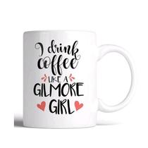 Caneca de café de cerâmica I Drink Coffee Like a Girl 350ml