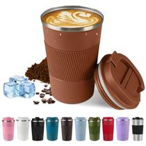 Caneca de café de viagem SPLMIFA 510ml em aço inoxidável à prova de vazamentos