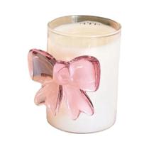 Caneca De Café De Vidro Rosa Com Laço, Copo De Leite De Vidro Borossilicato Resistente Ao Calor,