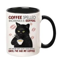 Caneca de café Eisfiel Black Cats 325 ml Ceramic Cat Lovers