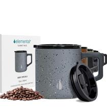 Caneca de café Elemental Summit isolada 350ml em aço inoxidável