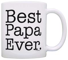 Caneca de café em cerâmica Best Papa Ever com capacidade de 350 ml Caneca de café em cerâmica Best Papa Ever com capacidade de 350 ml