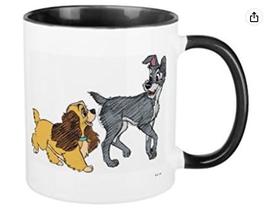 Caneca de café em cerâmica Lady and the Tramp 350ml