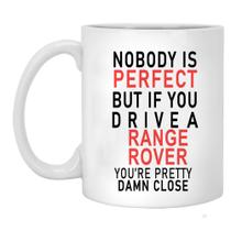 Caneca de café em cerâmica Ninguém é perfeito para entusiastas de carros de 325 ml Caneca de café em cerâmica Ninguém é perfeito para entusiastas de carros de 325 ml