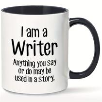 Caneca de café Funny Writer 'I Am a Writer' 350 ml de cerâmica