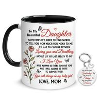 Caneca de café Hyturtle Daughter, presente de cerâmica de 11 onças