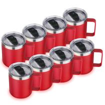 Caneca de café isolada de aço inoxidável Volhoply de 14 onças, pacote com 8 Caneca de café isolada de aço inoxidável Volhoply de 14 onças, pacote com 8