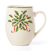 Caneca de café Lenox Holiday Holly 532 ml em grés Caneca de café Lenox Holiday Holly 532 ml em grés