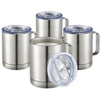 Caneca de café MEWAY isolada em aço inoxidável 350mL, pacote com 4 Caneca de café MEWAY isolada em aço inoxidável 350mL, pacote com 4