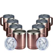 Caneca de café MEWAY isolada em aço inoxidável 350mL, pacote com 8 Caneca de café MEWAY isolada em aço inoxidável 350mL, pacote com 8