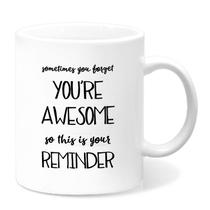 Caneca de café Motivational Ceramic 350 ml 'Sometimes You Forget'
