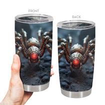 Caneca de café Oasisdream Tumbler 600mL com estampa de aranha Caneca de café Oasisdream Tumbler 600mL com estampa de aranha