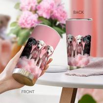 Caneca de café Oasisdream Tumbler 600mL com estampa de cachorro Caneca de café Oasisdream Tumbler 600mL com estampa de cachorro