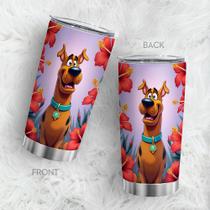 Caneca de café Oasisdream Tumbler 600mL com estampa de cachorro Caneca de café Oasisdream Tumbler 600mL com estampa de cachorro