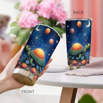 Caneca de café Oasisdream Tumbler 600mL com estampa de tartaruga Caneca de café Oasisdream Tumbler 600mL com estampa de tartaruga