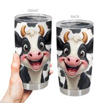 Caneca de café Oasisdream Tumbler 600mL com estampa de urso Caneca de café Oasisdream Tumbler 600mL com estampa de urso