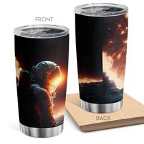 Caneca de café Oasisdream Tumbler 600mL com impressão Spaceman