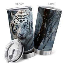 Caneca de café Oasisdream Tumbler 600mL de aço inoxidável Tiger