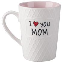 Caneca de café Pilipalaboom I Love You Mom 480 ml de cerâmica