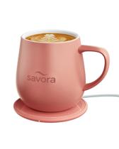 Caneca de Café Savora IntelliHeat 350ml Sem Fio Rosa Caneca de Café Savora IntelliHeat 350ml Sem Fio Rosa