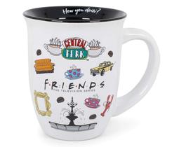 Caneca de café Silver Buffalo Friends Central Perk 480 ml de cerâmica Caneca de café Silver Buffalo Friends Central Perk 480 ml de cerâmica