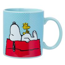 Caneca de café Silver Buffalo Peanuts Snoopy Woodstock 600ml