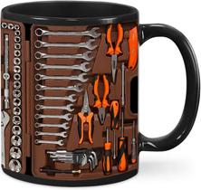 Caneca de café Toolbox Design Ceramic 350ml com alça preta