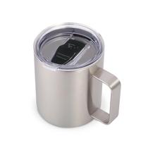Caneca de café totalmente isolada em aço inoxidável 400mL com tampa