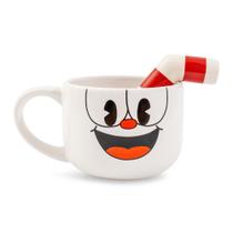 Caneca de café Toynk Cuphead Ceramic com canudo 600mL