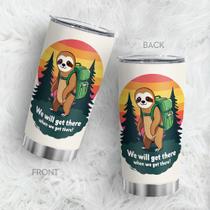 Caneca de café Tumbler Oasisdream 600 ml com estampa de preguiça Caneca de café Tumbler Oasisdream 600 ml com estampa de preguiça
