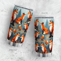 Caneca de café Tumbler Oasisdream 600 ml com estampa Fox Caneca de café Tumbler Oasisdream 600 ml com estampa Fox