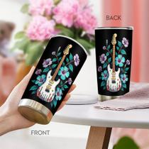 Caneca de café Tumbler Oasisdream 600ml com estampa de guitarra Caneca de café Tumbler Oasisdream 600ml com estampa de guitarra