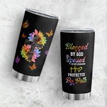 Caneca de café Tumbler Oasisdream 600mL com estampa de vaca