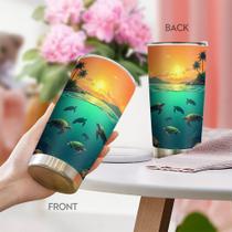 Caneca de café Tumbler Oasisdream 600mL de aço inoxidável