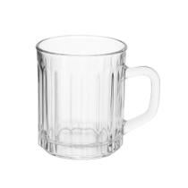 Caneca de Cappuccino Chocolate Quente Chá 300ml de Vidro Em Casa Tem