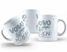Caneca de Cerâmia Personalizada 325ml Presente Avós Amorosos Caneca de Cerâmia Personalizada 325ml Presente Avós Amorosos