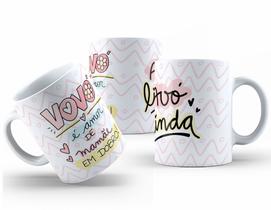 Caneca de Cerâmia Personalizada 325ml Presente Avós Amorosos Caneca de Cerâmia Personalizada 325ml Presente Avós Amorosos