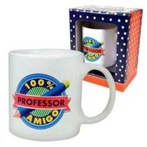 Caneca de cerâmica 100% professor amigo 320 ml - Ceramica regina