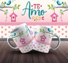 Caneca de cerâmica 325 ml te amo