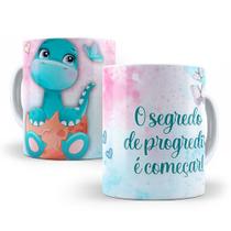 Caneca de Cerâmica 325ml Dinossauro Motivacional Caneca de Cerâmica 325ml Dinossauro Motivacional