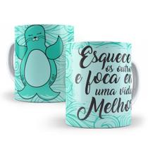 Caneca de Cerâmica 325ml Foca Focada