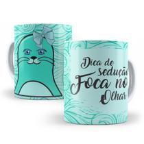 Caneca de Cerâmica 325ml Foca Focada