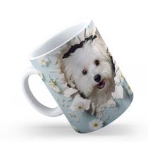 Caneca de Cerâmica 325ml Gatos e Dogs 3D