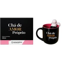 Caneca de Cerâmica 350 ml Com Infusor Frase Chá de Amor Próprio Mãe Amiga Presente Bebidas Quentes Caneca de Cerâmica 350 ml Com Infusor Frase Chá de Amor Próprio Mãe Amiga Presente Bebidas Quentes